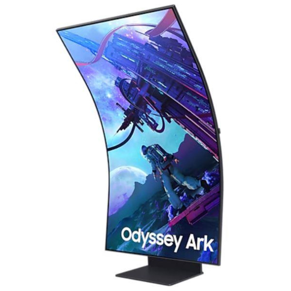 LCD Monitor SAMSUNG 55" Gaming/Curved Panel VA 3840x2160 16:9 165Hz Matte 1 ms Speakers Pivot Height adjustable Tilt Colour Blac