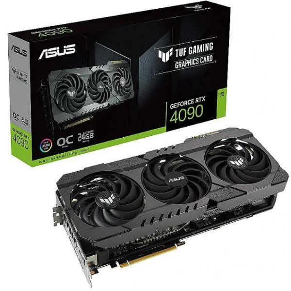 Graphics Card ASUS NVIDIA GeForce RTX 4090 24 GB GDDR6X 384 bit PCIE 4.0 16x 2xHDMI 3xDisplayPort TUF-RTX4090-O24G-OG-GAMIN