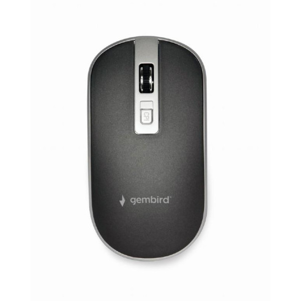 MOUSE USB OPTICAL WRL BLACK/SILVER MUSW-4B-06-BS GEMBIRD