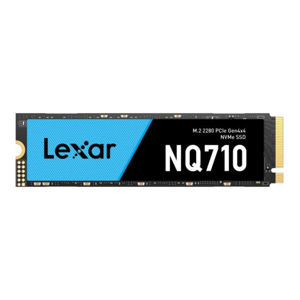 SSD LEXAR NQ710 2TB Heatsink M.2 PCIe Gen4 NVMe Write speed 4000 MBytes/sec Read speed 5000 MBytes/sec TBW 680 TB MTBF 150000 ho