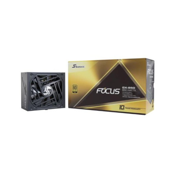 Power Supply SEASONIC FOCUS GX ATX 3.0 850 Watts Efficiency 80 PLUS GOLD MTBF 100000 hours FOCUS-GX-850-V4