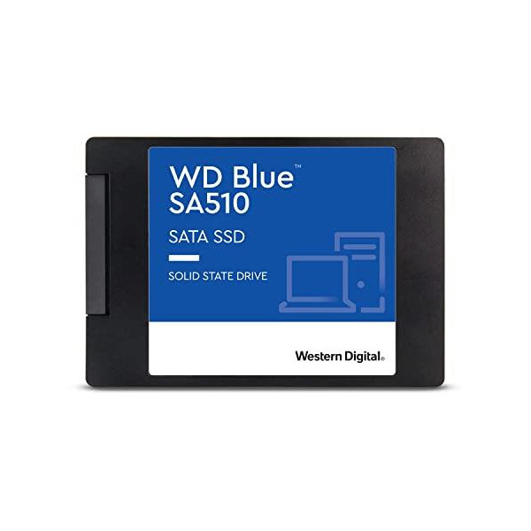 SSD WESTERN DIGITAL Blue SA510 4TB SATA 3.0 Write speed 520 MBytes/sec Read speed 560 MBytes/sec 2,5" TBW 600 TB MTBF 1750000 ho