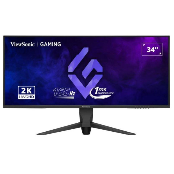 LCD Monitor VIEWSONIC 34" Gaming/21 : 9 Panel VA 3440x1440 21:9 165 Hz Matte 1 ms Swivel Height adjustable Tilt Colour Black VX3