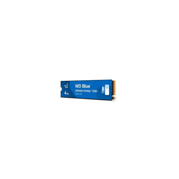 SSD WESTERN DIGITAL Blue SN5000 4TB M.2 PCIe Gen4 NVMe Write speed 5000 MBytes/sec Read speed 5500 MBytes/sec 2.38mm TBW 1200 TB