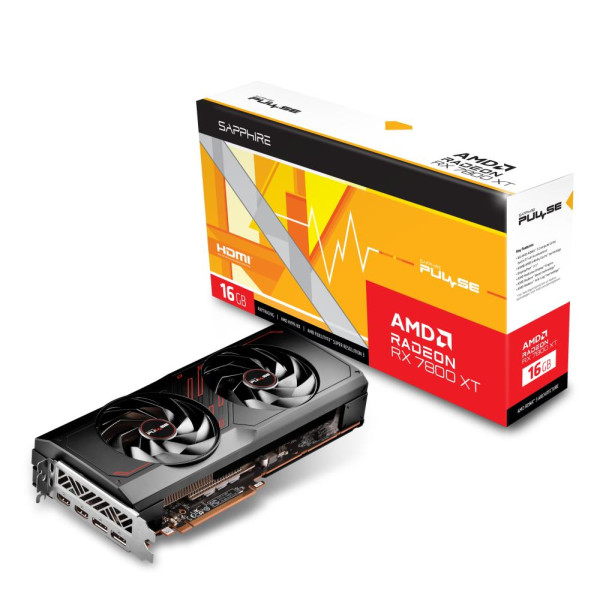 Graphics Card SAPPHIRE AMD Radeon RX 7800 XT 16 GB GDDR6 256 bit PCIE 4.0 16x 2xHDMI 2xDisplayPort 11330-02-20G