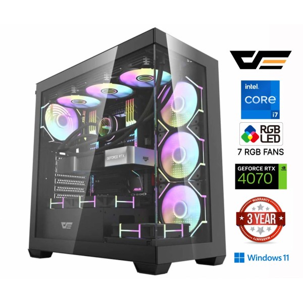 Core i7-12700F 16GB 1TB SSD 1TB HDD RTX 4070 12GB Windows 11