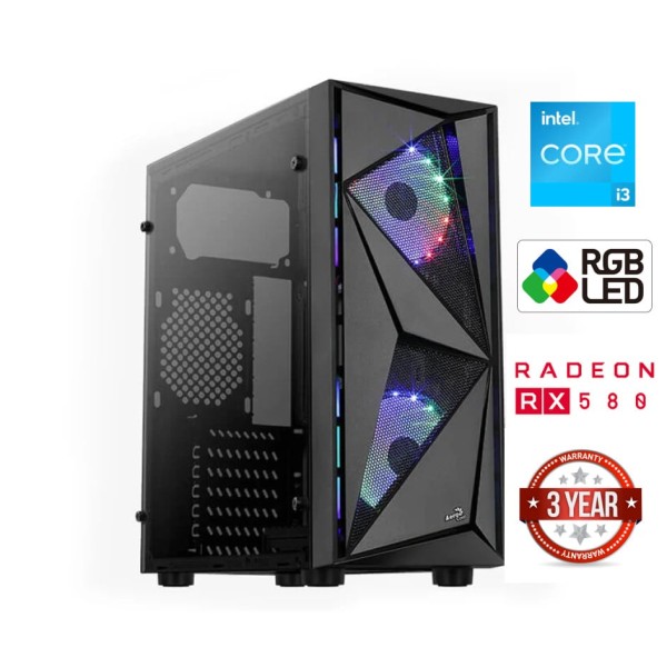 Core i3-14100F 16GB 512GB SSD RX 580 8GB NoOS