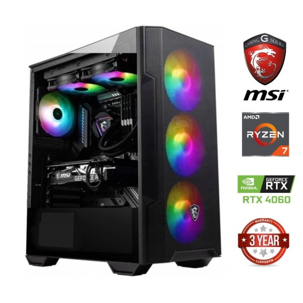 Ryzen 7 5700G 8GB 256GB SSD RTX 4060 NoOs