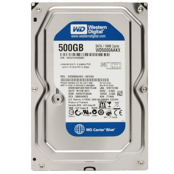 HDD 500GB SATA2 (Garantija 1 gads)