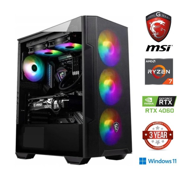 Ryzen 7 5700G 32GB 512GB SSD RTX 4060 Windows 11