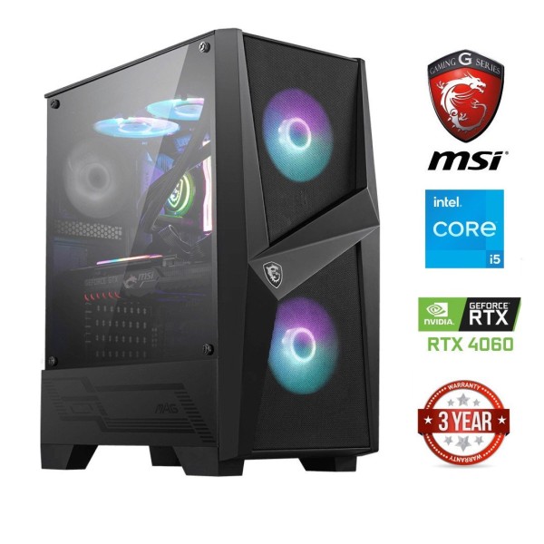 Core i5-12400F 32GB 1TB SSD 2TB HDD RTX 4060 NoOs