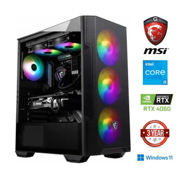 Core i5-12400F 16GB 512GB SSD RTX 4060 Windows 11