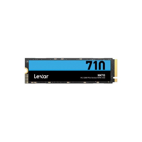 SSD LEXAR NM710 500GB M.2 PCIe Gen4 NVMe Write speed 2600 MBytes/sec Read speed 5000 MBytes/sec 2.45mm TBW 300 TB MTBF 1500000 h