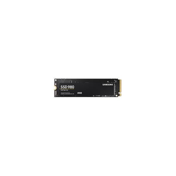 SSD SAMSUNG 980 250GB M.2 PCIE NVMe MLC Write speed 1300 MBytes/sec Read speed 2900 MBytes/sec 2.38mm TBW 150 TB MTBF 1500000 ho