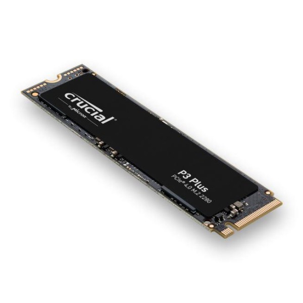 SSD CRUCIAL P3 Plus 1TB M.2 PCIE NVMe 3D NAND Write speed 3600 MBytes/sec Read speed 5000 MBytes/sec TBW 220 TB MTBF 1500000 hou