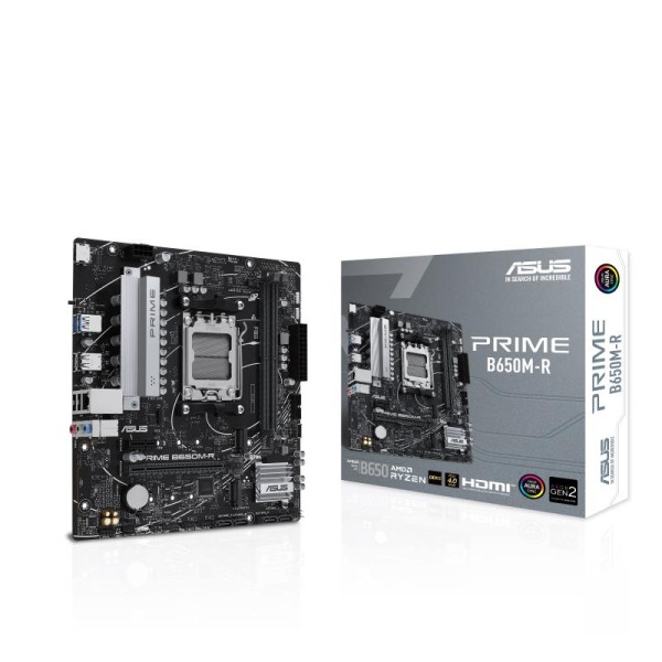 Mainboard ASUS AMD B650 SAM5 Micro-ATX Memory DDR5 Memory slots 2 1xPCI-Express 4.0 1x 2xPCI-Express 4.0 16x 2xM.2 1xHDMI 4xUSB 