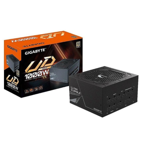 Power Supply GIGABYTE 1000 Watts Efficiency 80 PLUS GOLD MTBF 100000 hours GP-UD1000GM