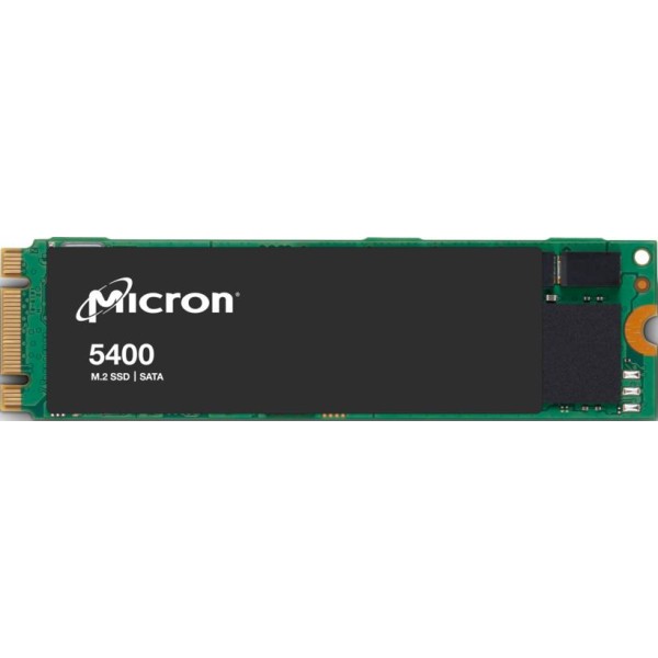 SSD MICRON 5400 Pro 480GB M.2 SATA 3.0 Write speed 350 MBytes/sec Read speed 540 MBytes/sec 7mm MTBF 3000000 hours MTFDDAV480TGA