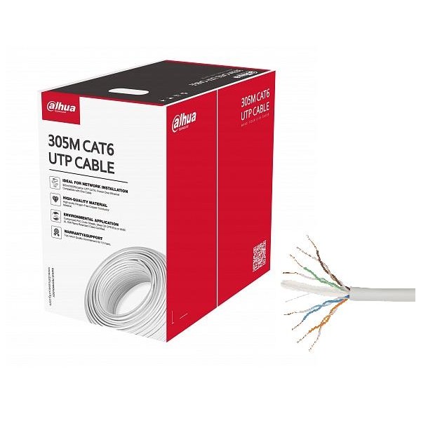 CABLE CAT6 UTP 305M WHITE/PFM920I-6UN-C DAHUA