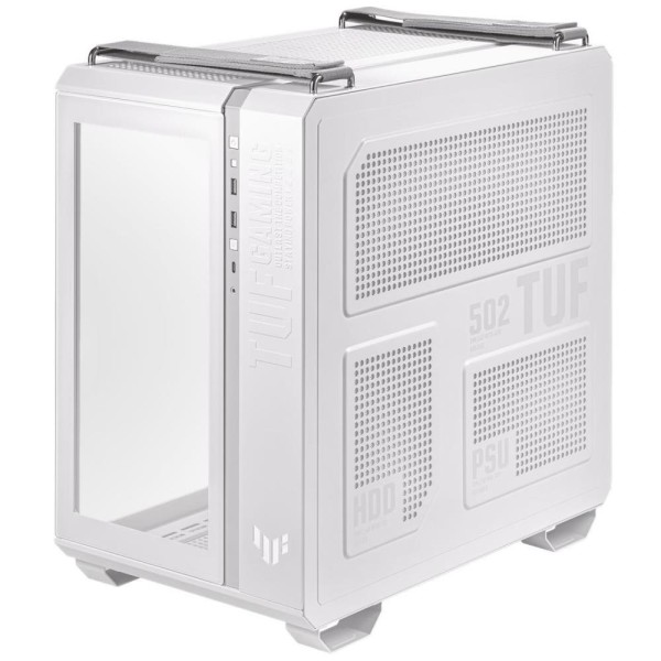 Case ASUS TUF Gaming GT502 TG MidiTower Not included ATX MicroATX MiniITX Colour White GT502TUFGAMINGTGWHITE