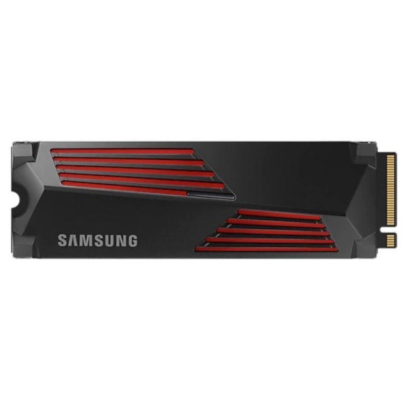 SSD SAMSUNG 990 PRO with Heatsink 1TB M.2 PCIE NVMe MLC Write speed 6900 MBytes/sec Read speed 7450 MBytes/sec 2.3mm TBW 600 TB 