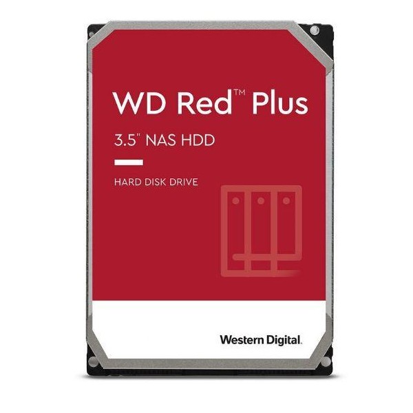 HDD WESTERN DIGITAL Red Plus 6TB SATA 256 MB 5400 rpm 3,5" WD60EFPX