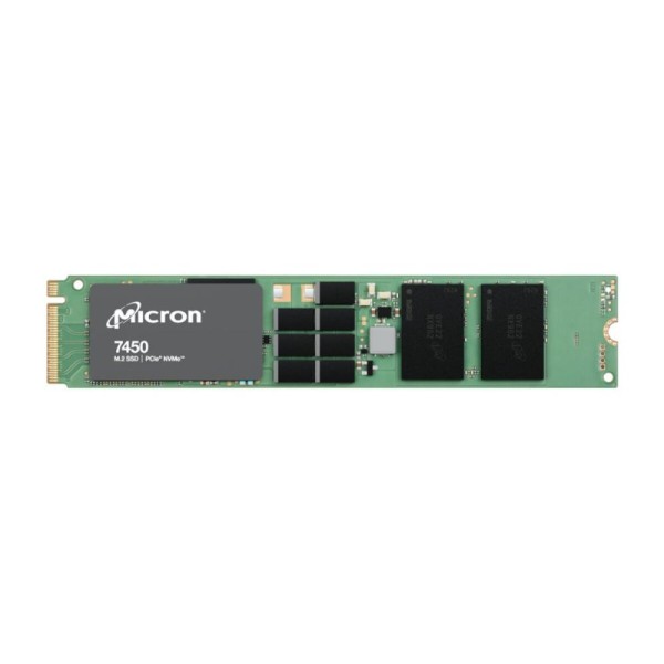 SSD MICRON 7450 PRO 1.92TB M.2 NVMe 3D NAND Write speed 2400 MBytes/sec Read speed 5000 MBytes/sec TBW 3650 TB MTBF 2000000 hour