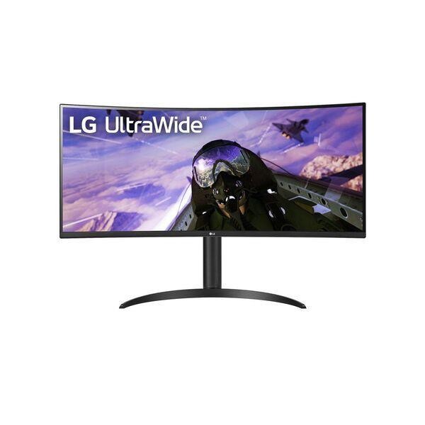 LCD Monitor LG 34WP65CP-B 34" Gaming/Curved/21 : 9 Panel VA 3440x1440 21:9 160Hz Matte 1 ms Speakers Height adjustable Tilt Colo