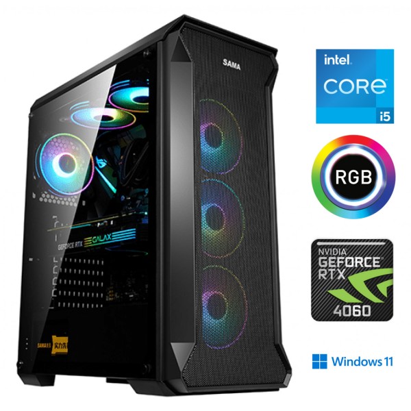 Core i5-12400F 16GB 1TB SSD RTX 4060 Windows 11