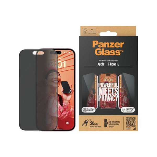 PANZERGLASS PanzerGlass Apple iPhone 15 UWF wA,Privacy