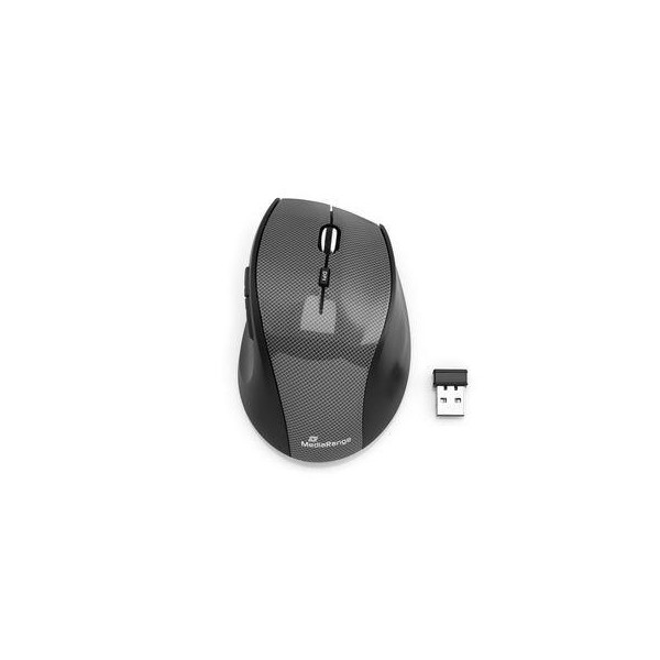 MOUSE USB OPTICAL WRL 5-BUTTON/BLACK MROS207 MEDIARANGE