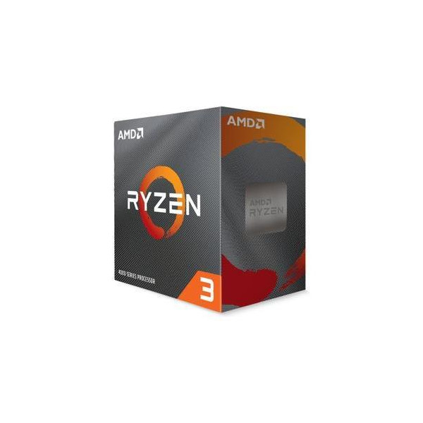 CPU AMD Desktop Ryzen 3 4100 Renoir 3800 MHz Cores 4 2MB Socket SAM4 65 Watts BOX 100-100000510BOX