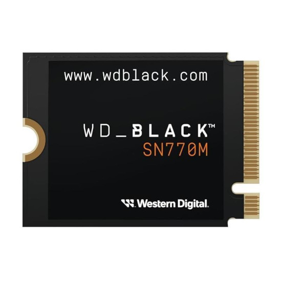 SSD WESTERN DIGITAL Black SN770M 500GB M.2 PCIe Gen4 NVMe Write speed 4000 MBytes/sec Read speed 5000 MBytes/sec 2.38mm TBW 300 