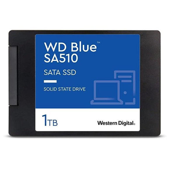 SSD WESTERN DIGITAL Blue SA510 1TB SATA 3.0 Write speed 510 MBytes/sec Read speed 560 MBytes/sec 2,5" TBW 400 TB MTBF 1750000 ho