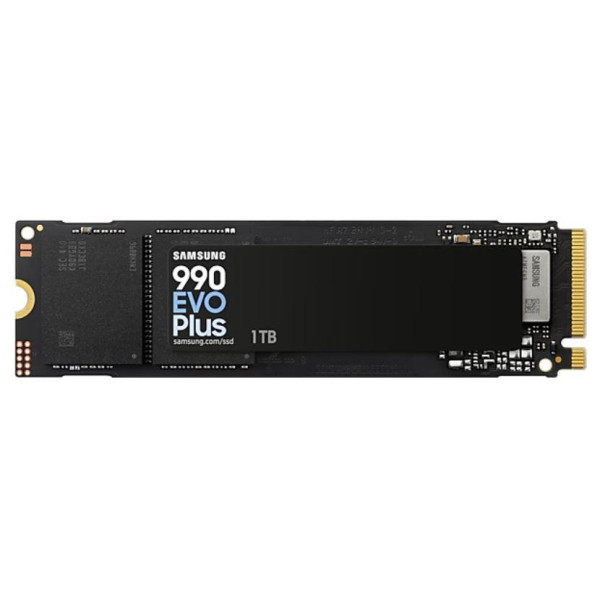 SSD SAMSUNG 990 EVO Plus 1TB M.2 PCIe Gen5 NVMe TLC Write speed 6300 MBytes/sec Read speed 7150 MBytes/sec 2.38mm TBW 1200 TB MZ