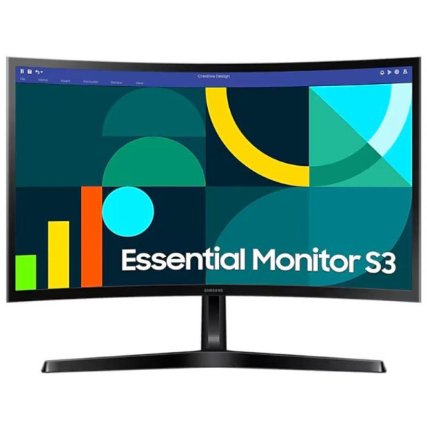 LCD Monitor SAMSUNG LS24D366GAUXEN 24" Business/Curved Panel VA 1920x1080 16:9 100Hz 4 ms Tilt Colour Black LS24D366GAUXEN