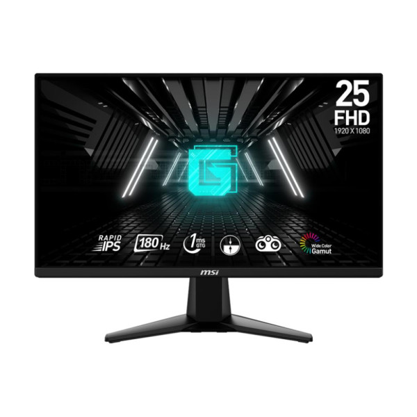 LCD Monitor MSI G255F 24.5" Gaming Panel IPS 1920x1080 16:9 180 Hz 1 ms G255F