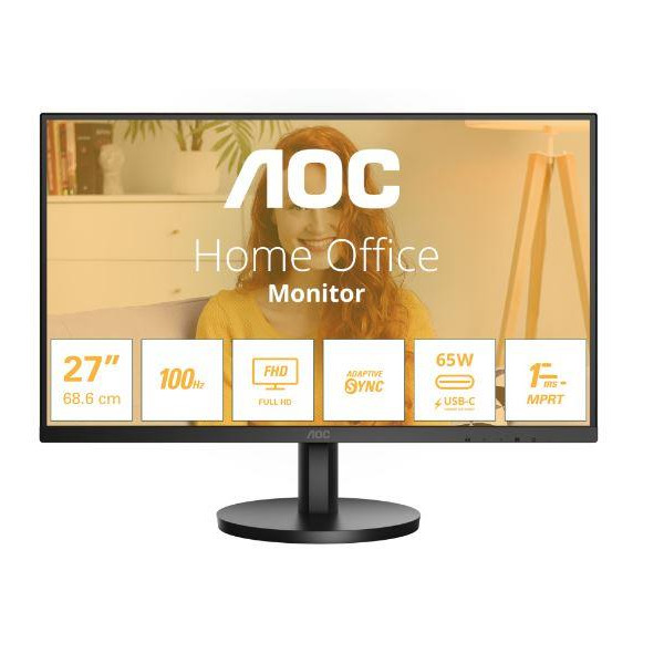 LCD Monitor AOC 27B3CA2 27" Business Panel IPS 1920x1080 16:9 100 Hz Matte 1 ms Speakers Tilt 27B3CA2