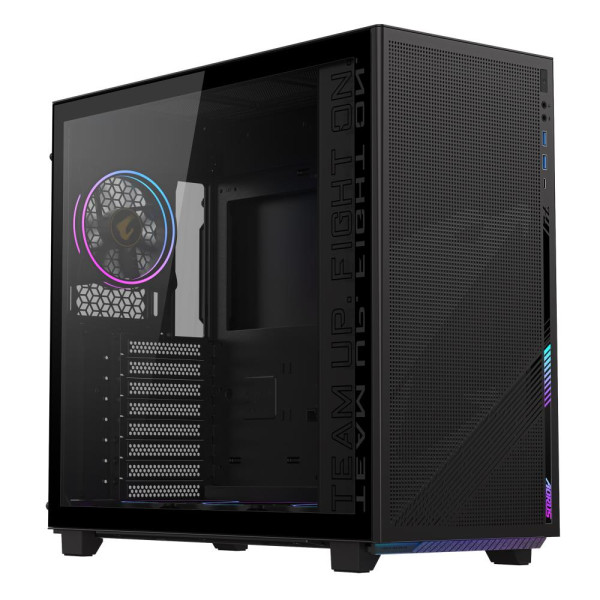 Case GIGABYTE AORUS C400 GLASS MidiTower Case product features Transparent panel ATX MicroATX MiniITX Colour Black GB-AC400G