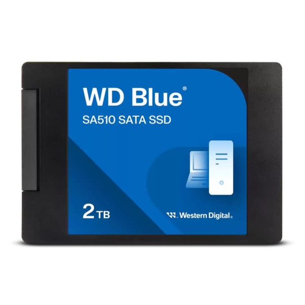 SSD WESTERN DIGITAL Blue SA510 2TB SATA 3.0 Write speed 520 MBytes/sec Read speed 560 MBytes/sec 2,5" TBW 500 TB MTBF 1750000 ho