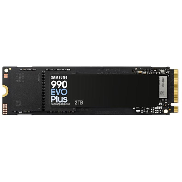 SSD SAMSUNG 990 EVO Plus 2TB M.2 PCIe Gen5 NVMe TLC Write speed 6300 MBytes/sec Read speed 7250 MBytes/sec 2.38mm TBW 1200 TB MZ