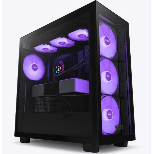 Case NZXT H7 Elite MidiTower Not included ATX MicroATX MiniITX Colour Black CM-H71EB-02