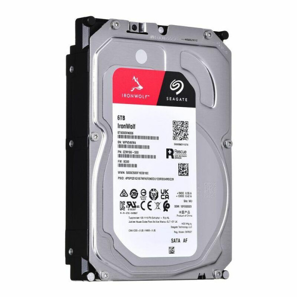 HDD SEAGATE IronWolf 6TB SATA 256 MB 5400 rpm Discs/Heads 4/8 3,5" ST6000VN006