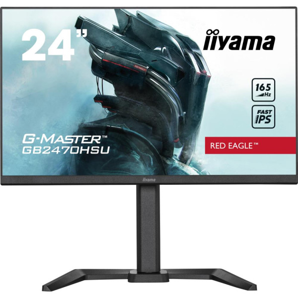 LCD Monitor IIYAMA GB2470HSU-B5 24" Panel IPS 1920x1080 16:9 165Hz Matte 0.8 ms Speakers Pivot Height adjustable Tilt Colour Bla