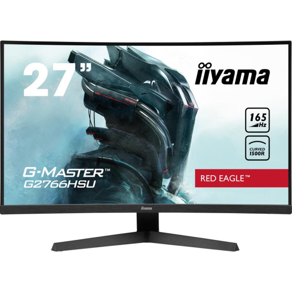 LCD Monitor IIYAMA G2766HSU-B1 27" Gaming/Curved Panel VA 1920x1080 16:9 165Hz Matte 1 ms Speakers G2766HSU-B1