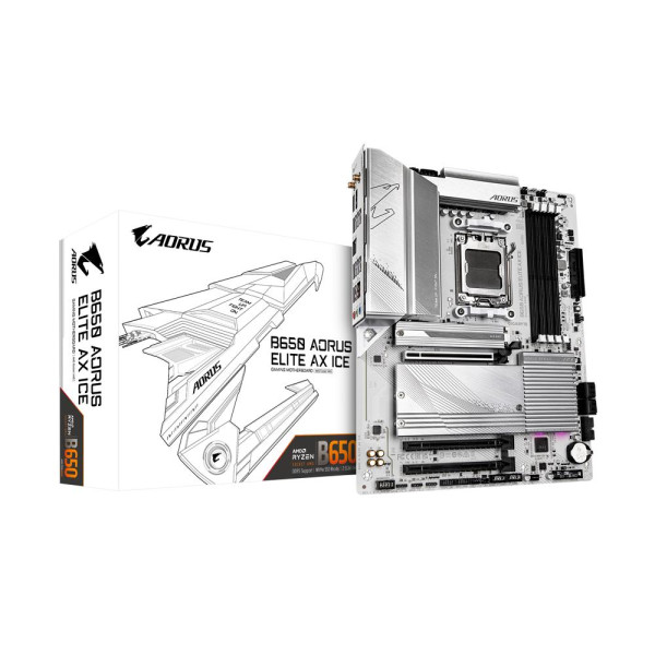 Mainboard GIGABYTE AMD B650 SAM5 ATX Memory DDR5 Memory slots 4 2xPCI-Express 3.0 16x 1xPCI-Express 4.0 16x 3xM.2 1xHDMI 1xDispl