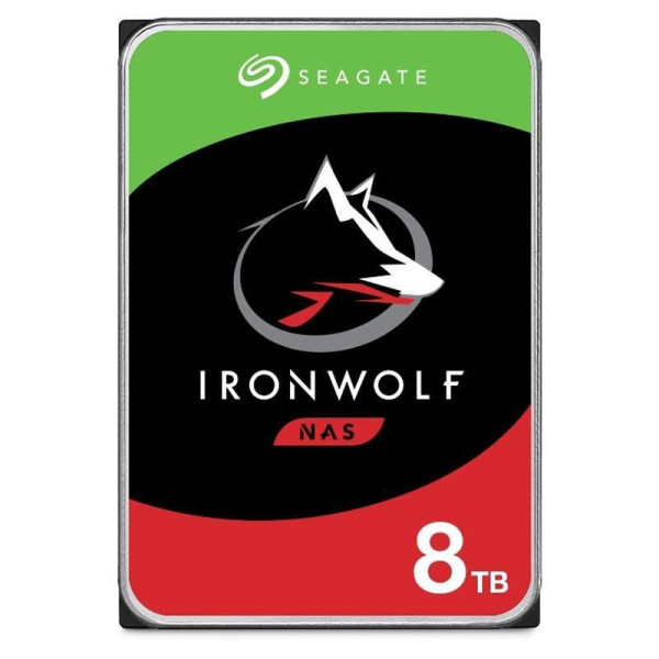 HDD SEAGATE IronWolf 8TB SATA 3.0 256 MB 7200 rpm Discs/Heads 5/10 3,5" ST8000VN004