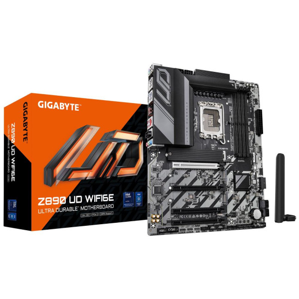 Mainboard GIGABYTE Intel Z890 LGA1851 ATX Memory DDR5 Memory slots 4 1xPCI-Express 4.0 1x 2xPCI-Express 4.0 4x	 1xPCI-Express 5.