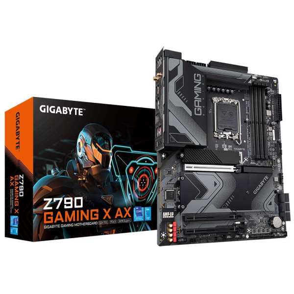 Mainboard GIGABYTE Intel Z790 LGA1700 ATX Memory DDR5 Memory slots 4 1xPCI-Express 4.0 16x 1xPCI-Express 5.0 16x 4xM.2 1xHDMI 1x