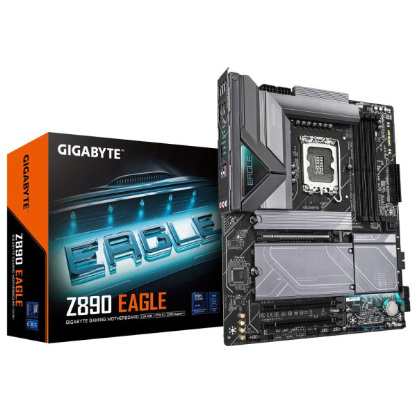 Mainboard GIGABYTE Intel Z890 LGA1851 ATX Memory DDR5 Memory slots 4 2xPCI-Express 4.0 4x	 1xPCI-Express 5.0 16x 4xM.2 1xDisplay